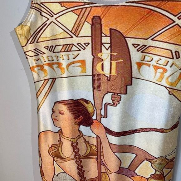 Princess Leah Art Nouveau Slave Tank Minidress! XS. Empire Strikes Back! - Picture 8 of 8